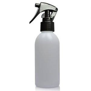 150ml Natural HDPE Boston Bottle & Trigger Spray