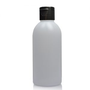 150ml Natural HDPE Boston Bottle & Flip Top Cap