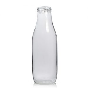 1L Clr Glass Juice Bottle