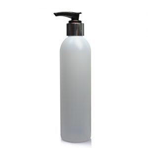 250ml Natural HDPE Boston Glossy Lotion Bottle