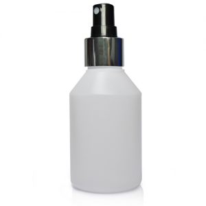 150ml HDPE Natural bottle w SIL SPRAY