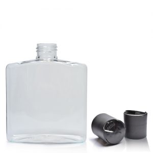 500ml Clear PET Rectangular Bottle & Disc Top Cap