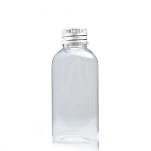 50ml oval plastic bottle with ali lid