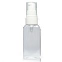 50ml oval plastic bottle with lotion