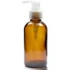 150ml Amber glass Boston Bottle with nat pump