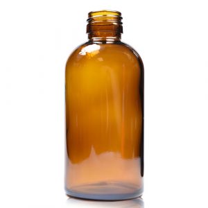 200ml Amber glass Boston Bottle GB