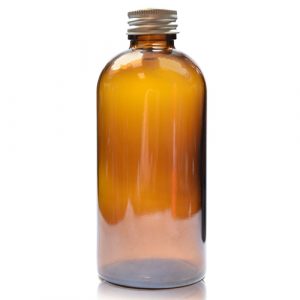 250ml Amber glass Boston Bottle w ali