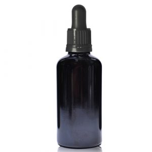 30ml Black Glass Dropper Bottle & T/E Glass Pipette