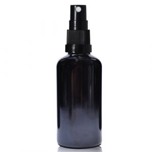 30ml Black Glass Spray Bottle