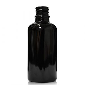 50ml Black Glass Dropper Bottle