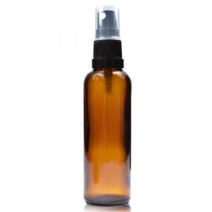 50ml tall amber dropper bottle w B SPRAY