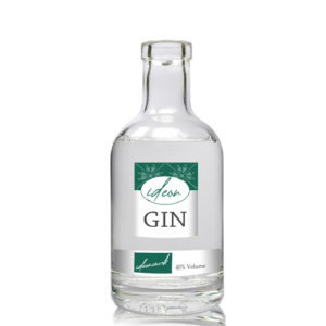 200ml Clear Glass Julius Bottle w label ideon