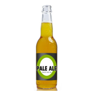330ml Clear Glass Beer Bottle label ideon