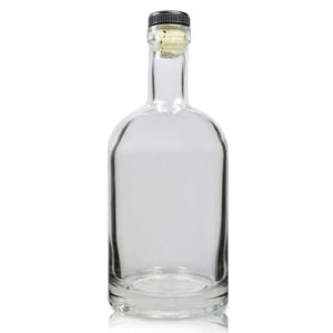 500ml Clear Glass Julius Bottle with cork