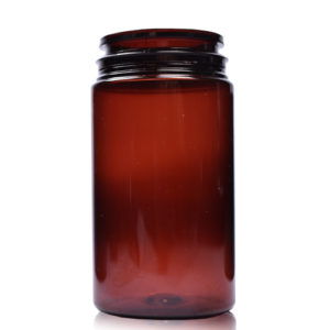 100ml Amber Plastic Pill Jar