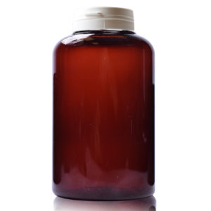 250ml Amber PET Plastic Pill Container