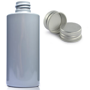 100ml Grey Plastic Bottle With Aluminium Cap