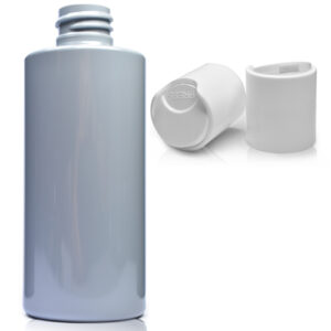 100ml Grey Plastic Bottle With Disc Top Cap