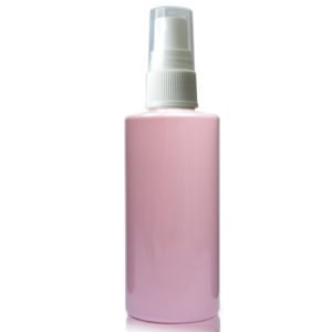 100ml Pink Plastic Bottle With Atomiser Spray