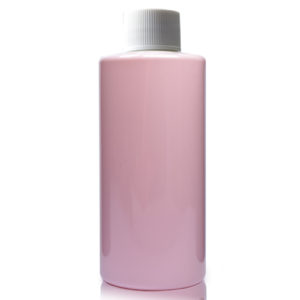 100ml Pink Plastic Bottle With Screw Cap