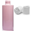 100ml Pink Plastic Bottle With Disc Top Cap