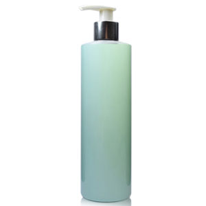 250ml Green Plastic Bottle With Glossy Lotion Pump