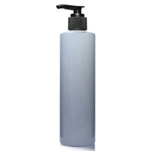 250ml Grey Plastic Bottle With Lotion Pump