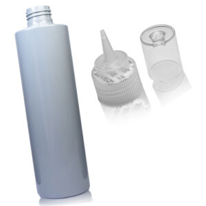 250ml Grey Plastic Spout Bottle With Over-Cap