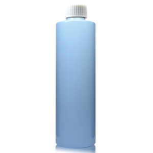 250ml Blue Plastic Bottle With Screw Cap
