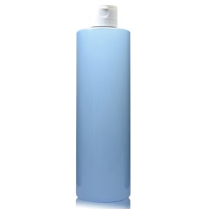 250ml Blue Plastic Bottle With Flip Top Cap