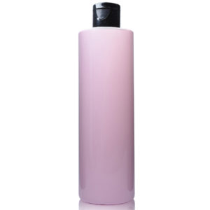 250ml Pink Plastic Bottle With Flip Top Cap