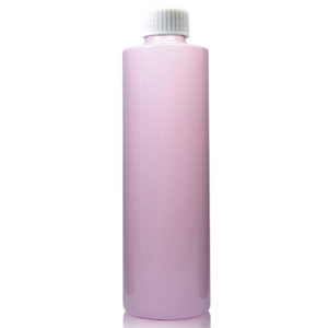 250ml Pink Plastic Bottle With Screw Cap