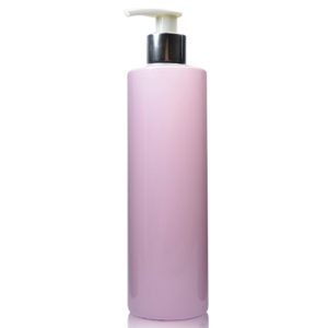 250ml Pink Plastic Bottle With Lotion Pump