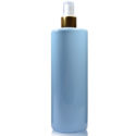 500ml Light Blue Plastic Bottle With Gold Spray