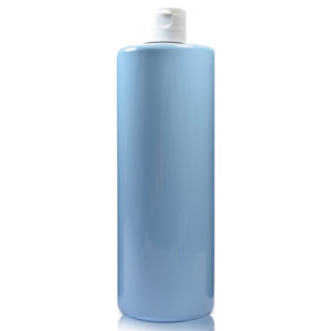 500ml Light Blue Plastic Bottle With Flip Top Cap