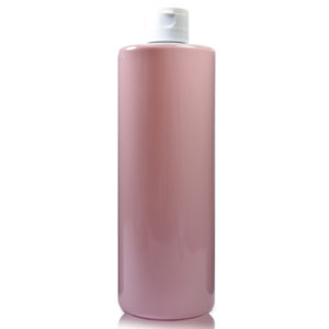 500ml Pink Plastic Bottle With Flip Top Cap