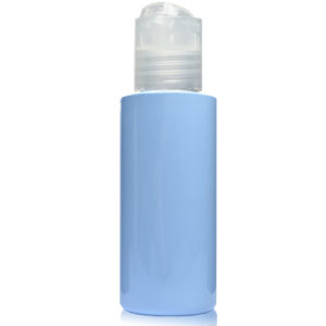50ml Blue Plastic bottle w nat disc