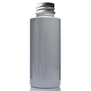 50ml Grey Plastic Bottle With Aluminium Cap