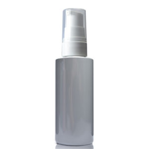 50ml Grey Plastic Bottle With Lotion Pump