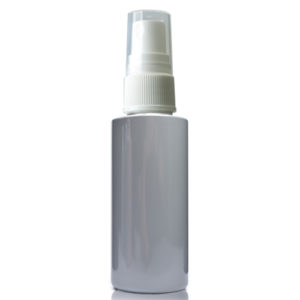 50ml Grey Plastic Bottle With Spray