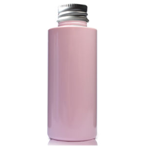 50ml Pink Plastic Bottle With Aluminium Cap