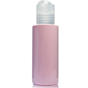 50ml Pink Plastic bottle w nat disc