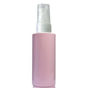 50ml Pink Plastic Bottle With Lotion Pump