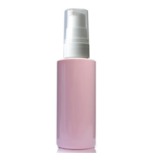 50ml Pink Plastic Bottle With Lotion Pump