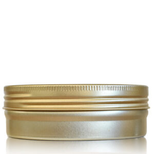 120ml Gold Aluminium Jar and Lid