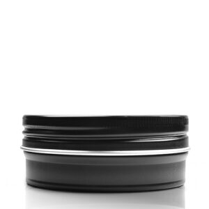 50ml Black Aluminium Jar and Lid