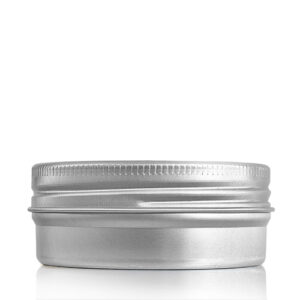 50ml Silver Aluminium Jar and Lid